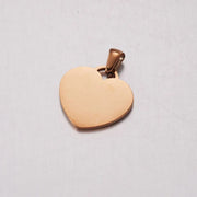 Dije de corazón oro rosa