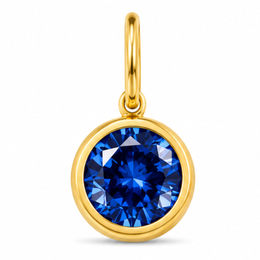 Dije destello azul rey Grande