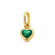 Dije corazón mini verde