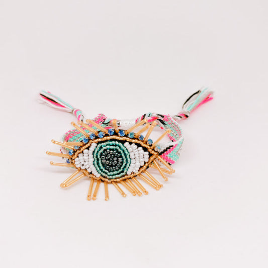 Pulsera Ojo Natsu rosa