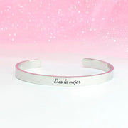 Brazalete delgado color plata