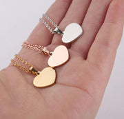 Mini dije de corazón oro rosa