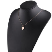 Mini dije de corazón oro rosa