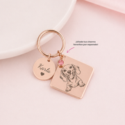 Llaverito doble dije oro rosa