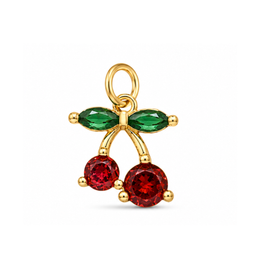 Dije de mini cerezas brillantes