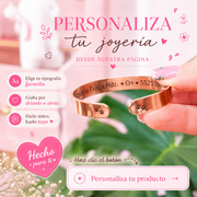 Brazalete grueso color oro rosa
