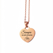 Dije de corazón oro rosa
