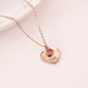 Mini dije de corazón oro rosa