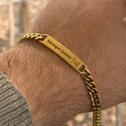 Esclava hombre color dorado personalizable