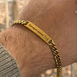 Esclava hombre color dorado personalizable